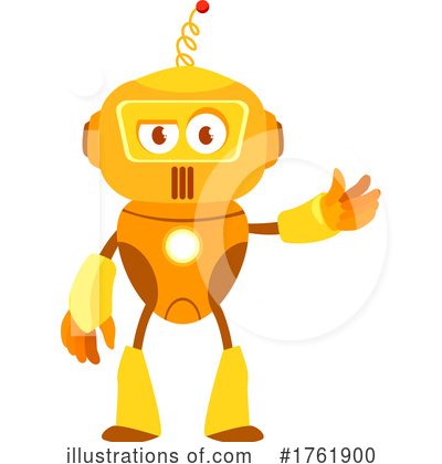 Royalty-Free (RF) Robot Clipart Illustration by Vector Tradition SM - Stock Sample #1761900