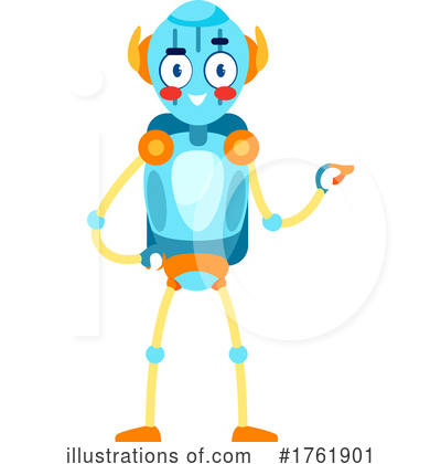 Royalty-Free (RF) Robot Clipart Illustration by Vector Tradition SM - Stock Sample #1761901
