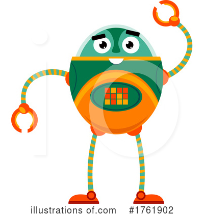 Royalty-Free (RF) Robot Clipart Illustration by Vector Tradition SM - Stock Sample #1761902
