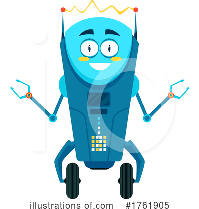 Royalty-Free (RF) Robot Clipart Illustration by Vector Tradition SM - Stock Sample #1761905