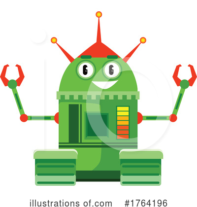 Royalty-Free (RF) Robot Clipart Illustration by Vector Tradition SM - Stock Sample #1764196