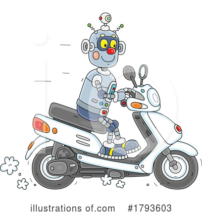 Royalty-Free (RF) Robot Clipart Illustration by Alex Bannykh - Stock Sample #1793603