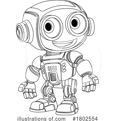 Robot Character Clipart #1802554 by AtStockIllustration
