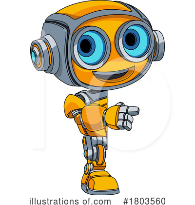 Royalty-Free (RF) Robot Clipart Illustration by AtStockIllustration - Stock Sample #1803560