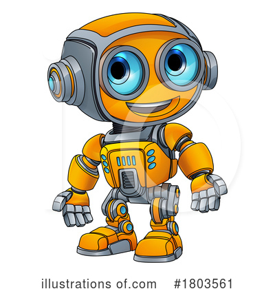 Robot Character Clipart #1803561 by AtStockIllustration