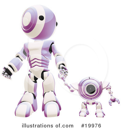 Royalty-Free (RF) Robot Clipart Illustration by Leo Blanchette - Stock Sample #19976