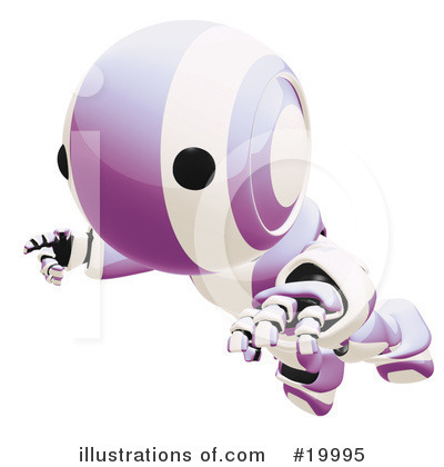 Royalty-Free (RF) Robot Clipart Illustration by Leo Blanchette - Stock Sample #19995
