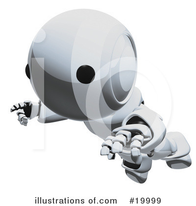 Royalty-Free (RF) Robot Clipart Illustration by Leo Blanchette - Stock Sample #19999