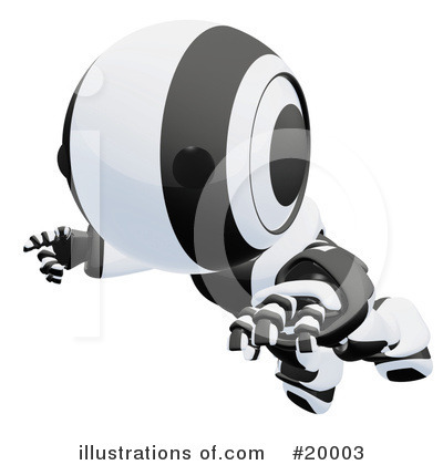 Royalty-Free (RF) Robot Clipart Illustration by Leo Blanchette - Stock Sample #20003