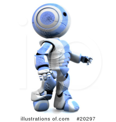 Royalty-Free (RF) Robot Clipart Illustration by Leo Blanchette - Stock Sample #20297