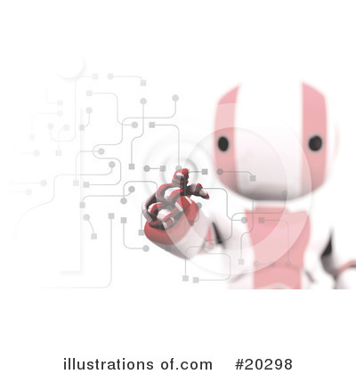Royalty-Free (RF) Robot Clipart Illustration by Leo Blanchette - Stock Sample #20298
