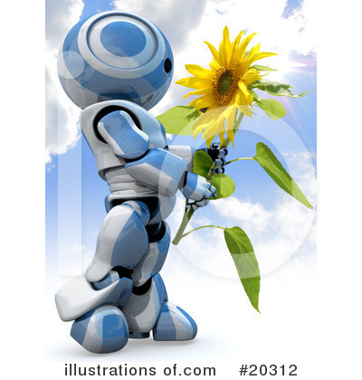 Robots Clipart #20312 by Leo Blanchette