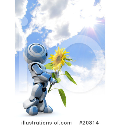 Royalty-Free (RF) Robot Clipart Illustration by Leo Blanchette - Stock Sample #20314