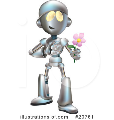 Royalty-Free (RF) Robot Clipart Illustration by AtStockIllustration - Stock Sample #20761