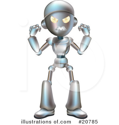 Robot Character Clipart #20785 by AtStockIllustration