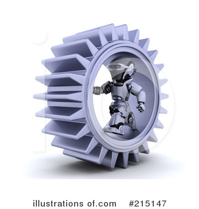 Royalty-Free (RF) Robot Clipart Illustration by KJ Pargeter - Stock Sample #215147