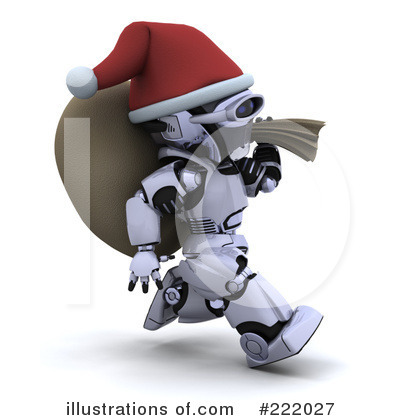 Royalty-Free (RF) Robot Clipart Illustration by KJ Pargeter - Stock Sample #222027