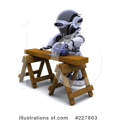 Royalty-Free (RF) Robot Clipart Illustration by KJ Pargeter - Stock Sample #227803