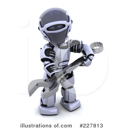 Royalty-Free (RF) Robot Clipart Illustration by KJ Pargeter - Stock Sample #227813