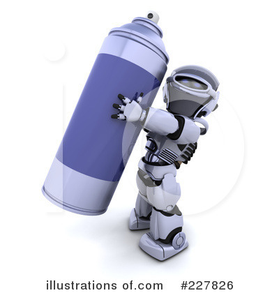 Royalty-Free (RF) Robot Clipart Illustration by KJ Pargeter - Stock Sample #227826