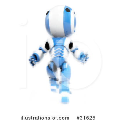 Royalty-Free (RF) Robot Clipart Illustration by Leo Blanchette - Stock Sample #31625