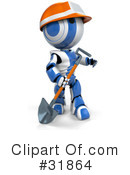 Robot Clipart #31864 by Leo Blanchette