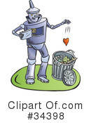 Robot Clipart #34398 by Lisa Arts