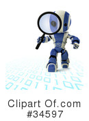 Robot Clipart #34597 by Leo Blanchette
