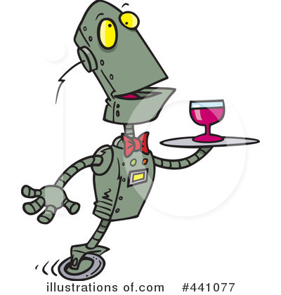 Royalty-Free (RF) Robot Clipart Illustration by toonaday - Stock Sample #441077