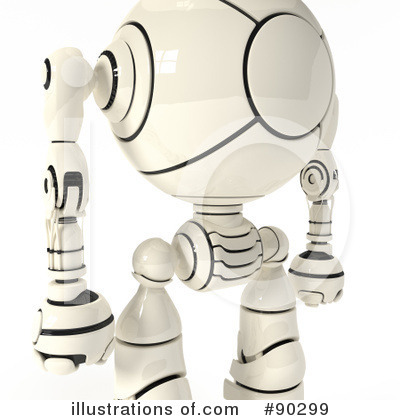 Royalty-Free (RF) Robot Clipart Illustration by Leo Blanchette - Stock Sample #90299