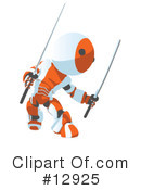Robots Clipart #12925 by Leo Blanchette