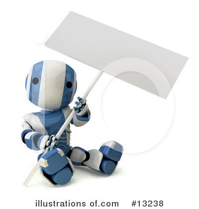 Royalty-Free (RF) Robots Clipart Illustration by Leo Blanchette - Stock Sample #13238