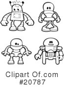 Robots Clipart #20787 by AtStockIllustration