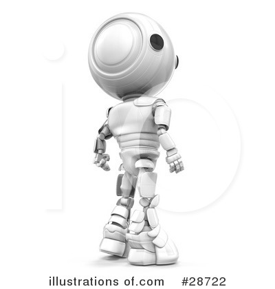 Royalty-Free (RF) Robots Clipart Illustration by Leo Blanchette - Stock Sample #28722