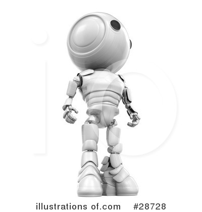 Royalty-Free (RF) Robots Clipart Illustration by Leo Blanchette - Stock Sample #28728
