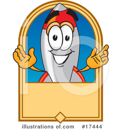 Royalty-Free (RF) Rocket Character Clipart Illustration by Mascot Junction - Stock Sample #17444