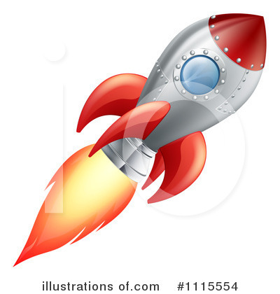 Royalty-Free (RF) Rocket Clipart Illustration by AtStockIllustration - Stock Sample #1115554