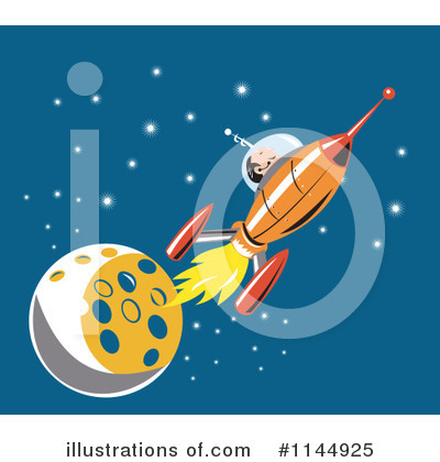 Royalty-Free (RF) Rocket Clipart Illustration by patrimonio - Stock Sample #1144925