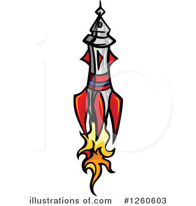 Royalty-Free (RF) Rocket Clipart Illustration by Chromaco - Stock Sample #1260603