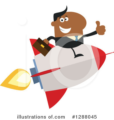 Royalty-Free (RF) Rocket Clipart Illustration by Hit Toon - Stock Sample #1288045