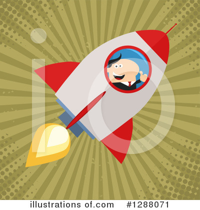 Royalty-Free (RF) Rocket Clipart Illustration by Hit Toon - Stock Sample #1288071