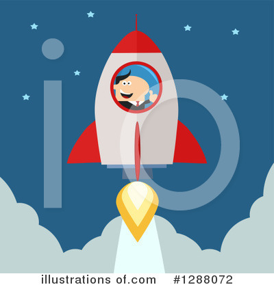 Royalty-Free (RF) Rocket Clipart Illustration by Hit Toon - Stock Sample #1288072