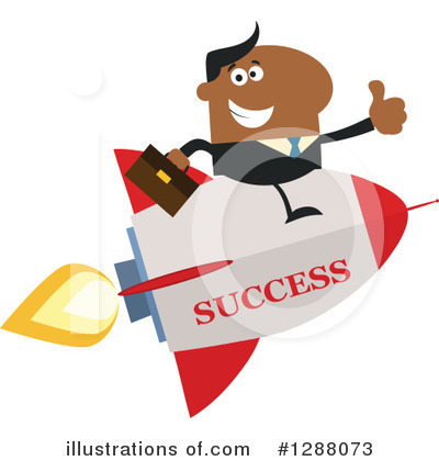 Royalty-Free (RF) Rocket Clipart Illustration by Hit Toon - Stock Sample #1288073