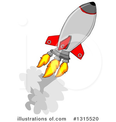 Royalty-Free (RF) Rocket Clipart Illustration by djart - Stock Sample #1315520