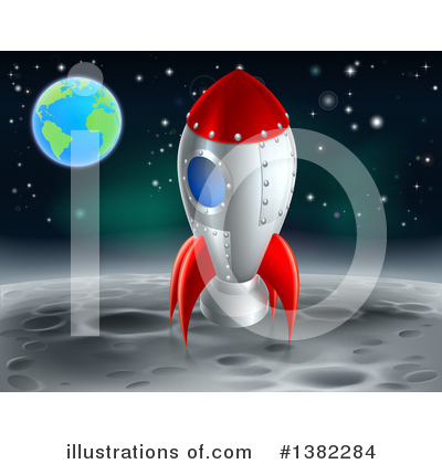Space Shuttle Clipart #1382284 by AtStockIllustration