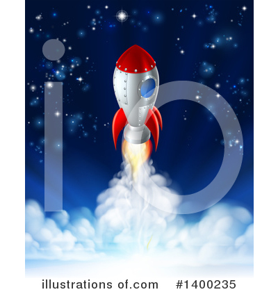 Royalty-Free (RF) Rocket Clipart Illustration by AtStockIllustration - Stock Sample #1400235