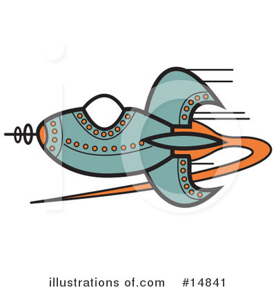 Royalty-Free (RF) Rocket Clipart Illustration by Andy Nortnik - Stock Sample #14841
