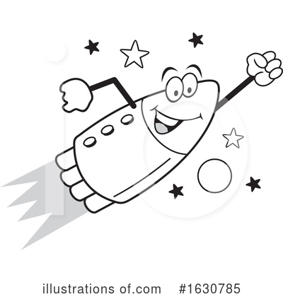 Royalty-Free (RF) Rocket Clipart Illustration by Johnny Sajem - Stock Sample #1630785