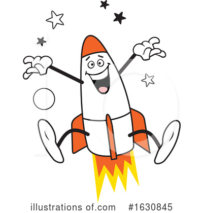 Royalty-Free (RF) Rocket Clipart Illustration by Johnny Sajem - Stock Sample #1630845