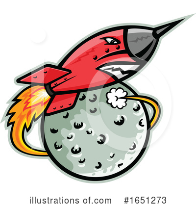 Royalty-Free (RF) Rocket Clipart Illustration by patrimonio - Stock Sample #1651273